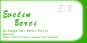 evelin berei business card